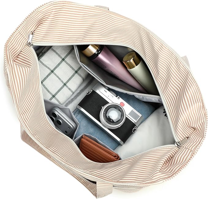 LEDAOU Beach Bag Waterproof Sandproof Women Beach Tote Pool Bag with Zipper for Swim Gym Grocery Travel with Wet Pocket | Sandproof - Image 9