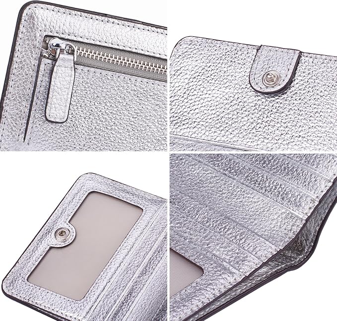 Small Leather Wallet for Women, Ladies Credit Card Holder RFID Blocking Women's Mini Bifold Pocket Purse - Image 7