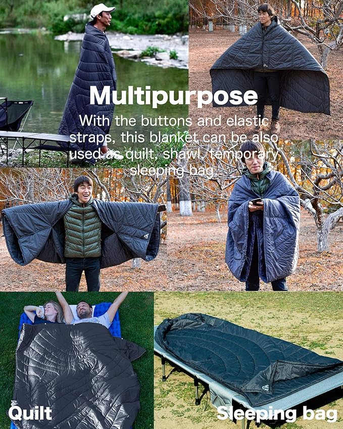 3M Thinsulate Insulation Warm Camping Blanket Ultralight Compact - Image 3