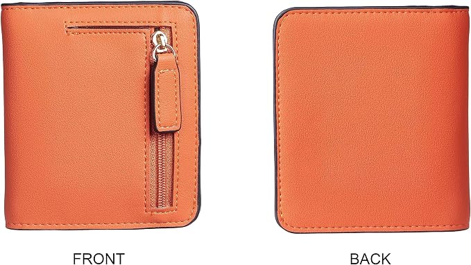 Gostwo Small Wallet for Women, Slim Bifold Credit Card Holder, Compact RFID Blocking Cash Wallet, Billfolds Thin Leather Zipper Pocket, Mini Wallet Gift for Ladies Teen Girls Travel with ID Window - Image 5