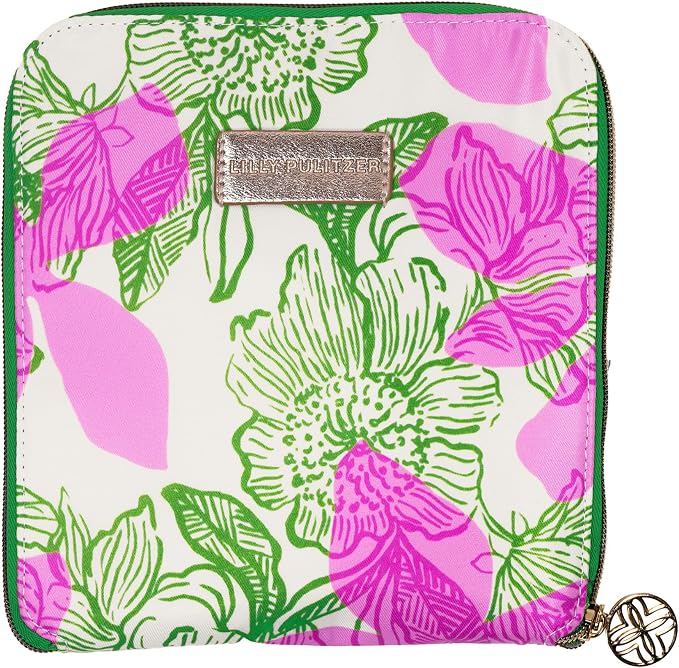 Lilly Pulitzer Large Packable Tote, Reusable Grocery Bag that Packs Into Itself, Tote with Shoulder Strap and Zipper - Image 5