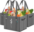 Green Bulldog Reusable Grocery Bags - Heavy Duty Reusable Shopping Tote Bags W/Long Handles, Foldable & Collapsible, Holds Up to 65 lbs - for Kitchen, Picnic 3 Pack by GreenBulldogBags