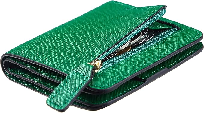Toughergun Women’s Small Slim Leather Wallet with RFID Protection, Compact Bifold Mini Purse with Clear ID Window by Toughergun