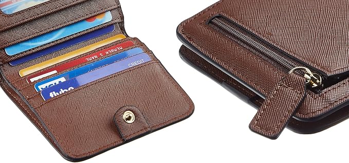 Toughergun Women’s Small Slim Leather Wallet with RFID Protection, Compact Bifold Mini Purse with Clear ID Window - Image 7