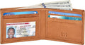 VALENCHI Genuine/Real Leather Bifold Wallet For Men - RFID Blocking/Protected Men's Slim Wallet - Christmas Gifts For Men (Tan Wash BF01) by VALENCHI