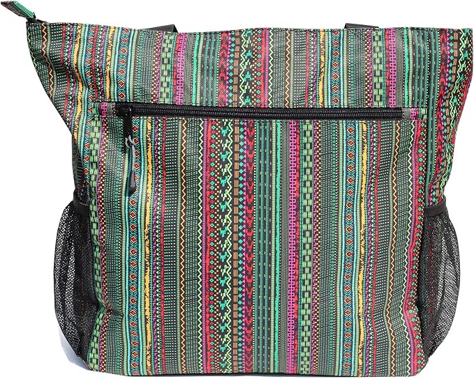 ESVAN Original Floral Water Resistant Large Tote Bag Shoulder Bag for Gym Beach Travel Daily Bags Upgraded - Image 3