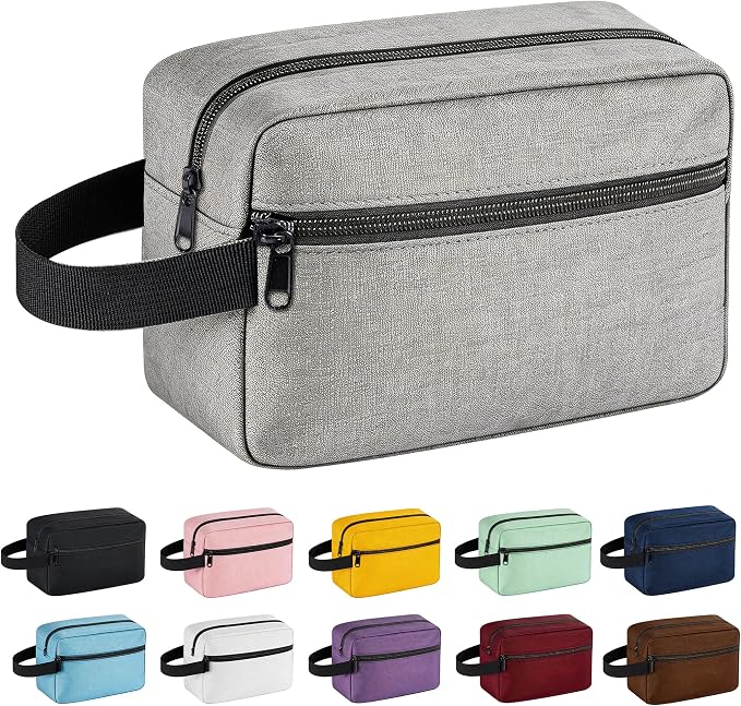 Travel Toiletry bag for Women and Men,Small Cosmetic Bag Hanging Lightweight Makeup Bag Small Tool Bag Travel Organizer accessories for Women Men - Grey by Unknown