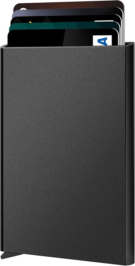 FurArt Slim Minimalist Wallet RFID Credit Card Holder for Men | slim minimalist compact rfid id window thin by FurArt