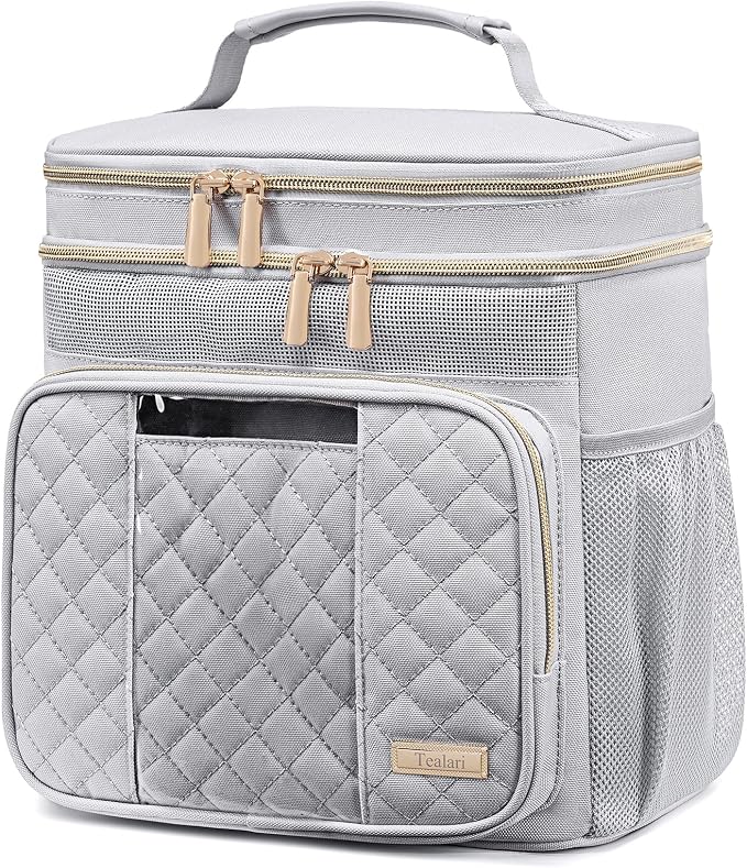 Tealari Large Toiletry Bag for Women Men,Bathroom Bag,Water Resistant Shower Bag,Makeup Bag,Portable Shower Caddy for College Dorm,Hanging Travel Toiletry Bag with Transparent Waterproof Phone Pocket by Tealari