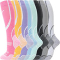 hello momoya Compression Socks for Women Men Circulation Knee High 8 Pairs for Nurses, Running, Travel, Athletic by HELLOMOMOYA