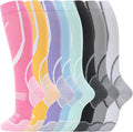 hello momoya Compression Socks for Women Men Circulation Knee High 8 Pairs for Nurses, Running, Travel, Athletic by HELLOMOMOYA