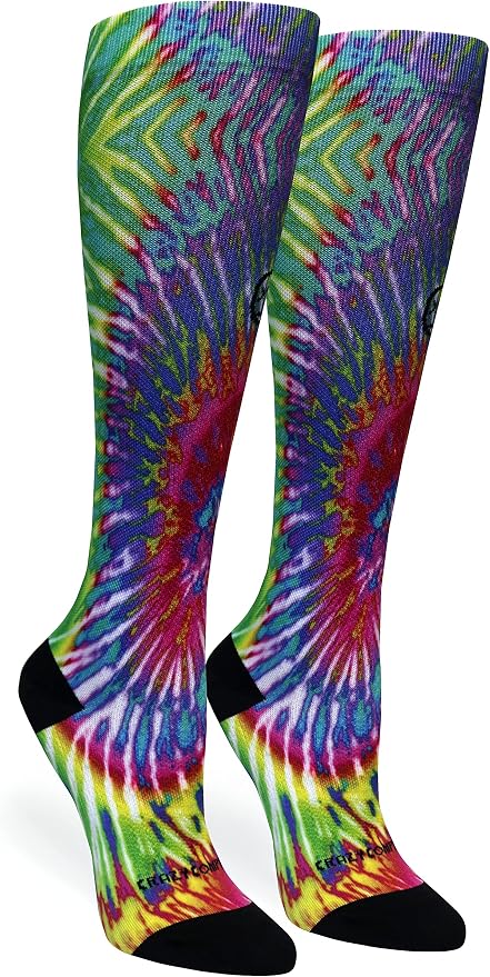Crazy Compression Socks, Comfortable Support Socks for Recovery, Travel, Hiking, and Long-Hour Comfort w/Fun Designs - Image 2