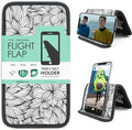 Airplane Phone Holder - Foldable Phone Stand for Plane Travel | Aluminum Build, 9 x 5 in. Mono Floral, Tabletop Mount Desk, Plane Tray Seat back, Treadmill, Fits iPhone Cell Phone by FlightFlapbyFolden