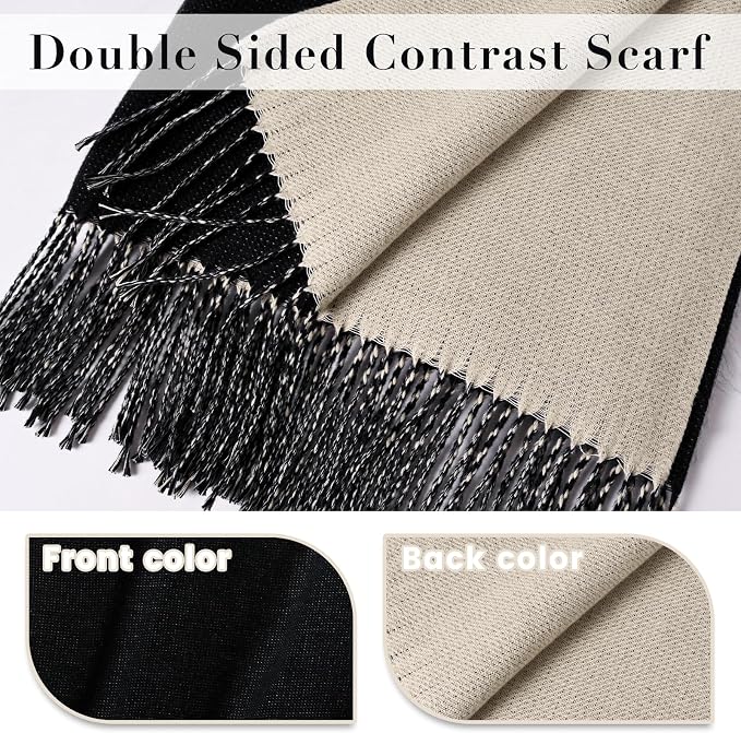 maamgic Women's Scarf Pashmina Shawls Blanket Scarf for Evening Dress | Soft Viscose Blend ,Lightweight,Large Scarf with Cozy Cashmere-Feel, Perfect For Weddings,Cruise Travel & Flights - Image 2