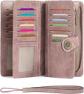 SENDEFN Wallets for Women Leather Credit Card Holder with RFID Blocking Large Capacity Wristlet | with RFID Blocking by SENDEFN