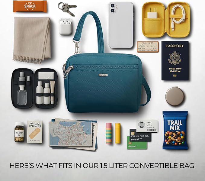 Travelon Anti-Theft Classic Convertible Crossbody & Waist Pack - Image 6