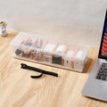 Cable Organizer Storage Box with 8 Cable Ties, Clear Phone Charger Organizer Case Wire Organizers for Cords Electronic Storage Box for Drawer Desk Office Home (1 Pack) by Fzooua