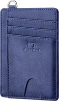 FurArt Slim Minimalist Wallet RFID Credit Card Holder for Men | slim minimalist compact rfid id window thin by FurArt