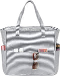 LEDAOU Large Beach Bag for Women, Waterproof Sandproof Tote Bag with Zipper | 36L Pool and Swim bag with Zipper, Wet/Dry pocket and 7 Pockets for Beach Days, Cruises, Vacations and Family travel by LEDAOU
