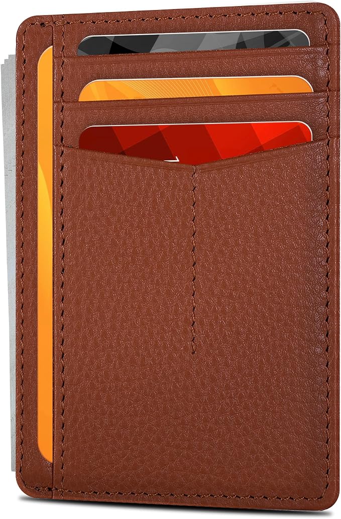Oak Leathers Leather Wallet for Men & Women - RFID Slim Card Holder by OakLeathers