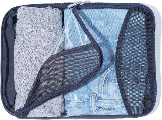 Baggallini Compression Cube 3-piece set - Lightweight Compression Packing Cubes for Travel - Image 7
