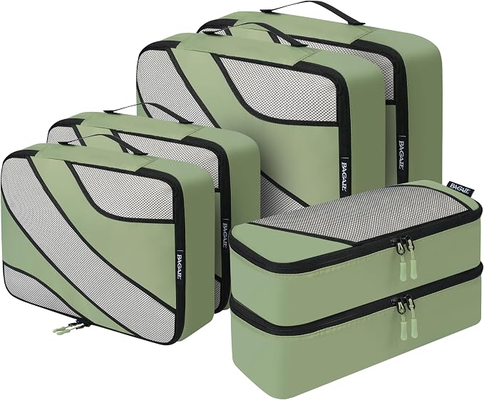 BAGAIL 6 Set Packing Cubes,Travel Luggage Packing Organizers by BAGAIL