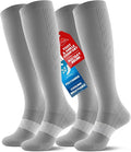 PULIOU Cooling Compression Socks for Women Men, 20-30 mmHg Circulation Knee High for Travel, Flying, Running, 2 Pairs by PULIOU