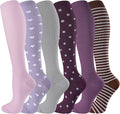bropite Compression Socks For Women&Men,6 Pairs 20-30 mmHg Knee-High Socks | Support for Running,Nurses,Travel,Flying and pregnancy,better circulation,swelling relief,unisex all-day comfort for activity by Bropite