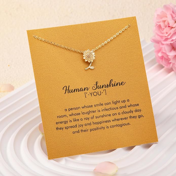 RZKING Golden Necklace for Women, Dainty Butterfly Heart Bow Rose Necklace, Gifts for Best Friend Sister Mom Girlfriend, Graduation Chritmas Birthday Anniversary Thank You Gifts - Image 5