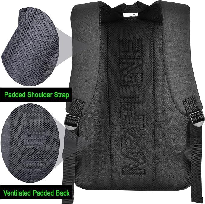 Backpack Bag-Smell Proof-Classics Casual Travel Daypack Travel bags for College Student Men & Women Work (Black/Black) - Image 5
