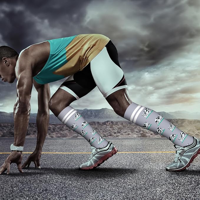 QUXIANG Copper Compression Socks for Women & Men Circulation (8 Pairs) - Best for Running Athletic Cycling - 15-20 mmHg - Image 2