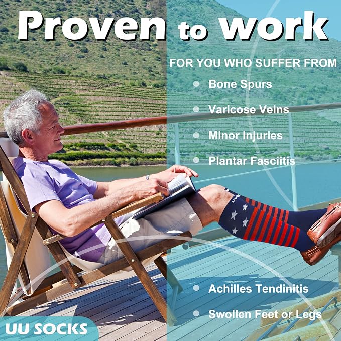 Medical Compression Socks for Women and Men 3 Pairs 20-30 mmHg Knee High Christmas Compression Stockings Circulation Best for Running Athletic Nurses - Image 4