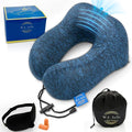 W.S. Sells Travel Neck Pillows for Airplanes - Pure Memory Foam with Ergonomic Design & Breathable Fabric - Travel Pillows for Airplanes & Cars - Set of Travel Essentials with Sleep Mask & Ear Plugs by WSSells