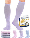 Pembrook® Light Compression Socks for Men & Women - 3 Pairs | 8-15 mmhg Compression Dress Socks for Men | Support Socks by Pembrook