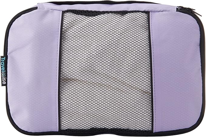 TravelWise Luggage Packing Organization Cubes 5 Pack, Lavender, 2 Small, 2 Medium, 1 Large (TWPC-27) - Image 3