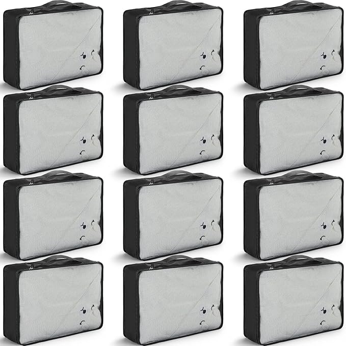 Tudomro 12 Pcs Large Packing Cubes Luggage Organizers for Suitcase Mesh Travel Organizer Bags Travel Packing Organizers for Traveling Camping Hiking by Tudomro