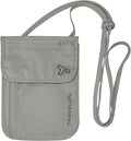 Travelon Rfid Blocking Undergarment Neck Pouch Travel Wallet, Gray, One Size by Travelon