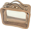 JAZD Clear Makeup Bag Toiletry Bag for Women Cosmetic Case Large Capacity Travel Make Up Bag Organizer Transparent Storage Compartment TSA Approved by JAZD