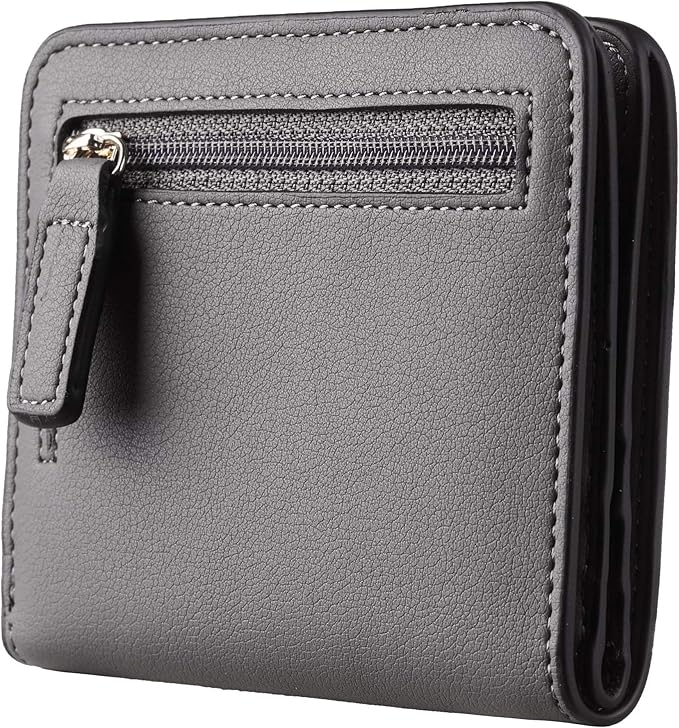 Toughergun Women’s Small Slim Leather Wallet with RFID Protection, Compact Bifold Mini Purse with Clear ID Window - Image 5