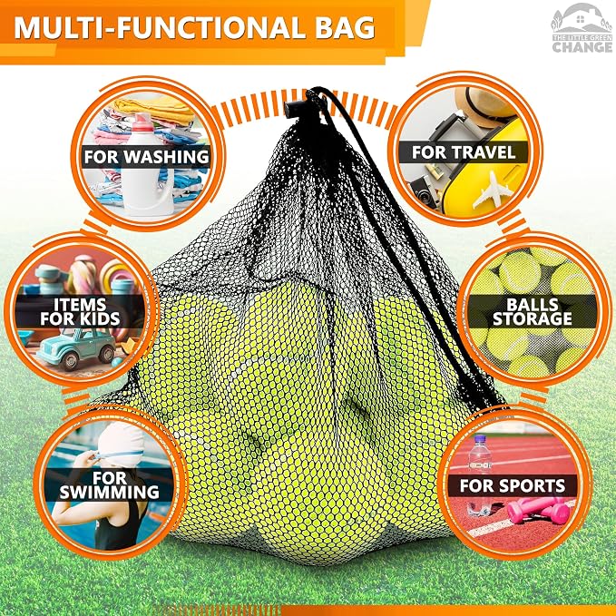 12 Pcs Mesh Laundry Bags Drawstring, 12.6x15.5 In, Reusable, Nylon (Black) | Mesh Bags Drawstring; Breathable; Washable, Quick-Drying; for Swimwear, Delicates, Sports Gear, Towels, Travel Use - Image 5