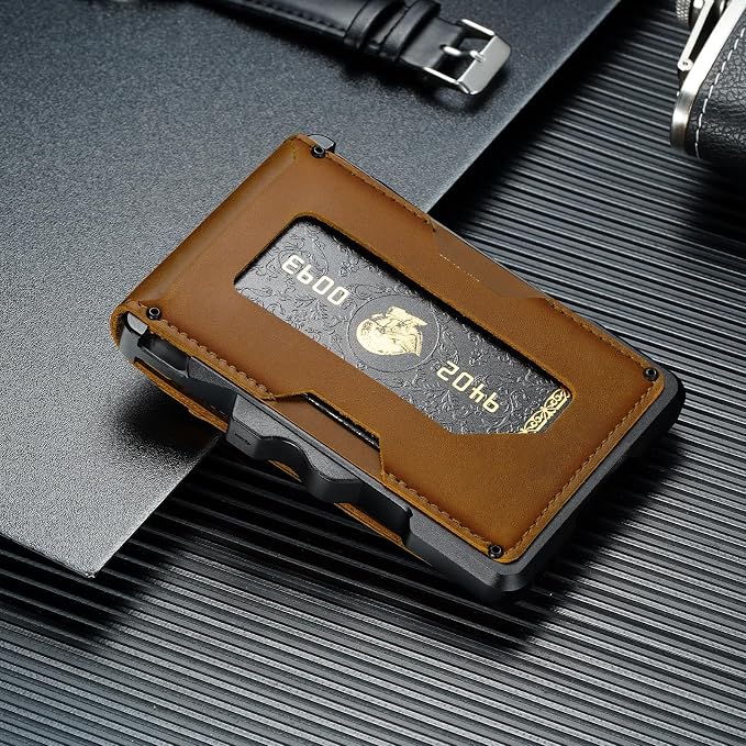 Genuine Leather Wallet for Men: Slim RFID Smart Minimalist Wallet | Credit Card Holder for Front Pocket wallet with Money Clip Full Grain - Gift for Husband Father on Birthday Anniversary - Image 9