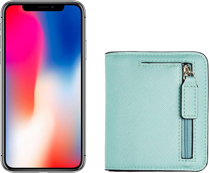 Toughergun Women’s Small Slim Leather Wallet with RFID Protection, Compact Bifold Mini Purse with Clear ID Window - Image 6