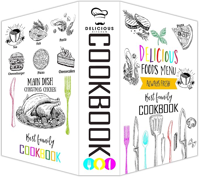 CookBook Diversion Book Safe with Real Pages,Combination Lock Box,Secrect Hidden Safe with Key Lock,Portable Metal Safe Box - Image 5