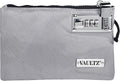 Vaultz Money Bag with Lock - 5 x 8 Inches, Men & Women's Locking Accessories Pouch for Cash, Bank Deposits, Wallet, Medicine, Phone and Credit Cards - Gray | Zippered pouch secures cash, cards, phone and valuables, portable size fits easily into a purs... by Vaultz