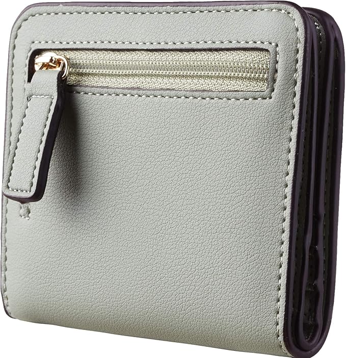 Toughergun Women’s Small Slim Leather Wallet with RFID Protection, Compact Bifold Mini Purse with Clear ID Window - Image 5