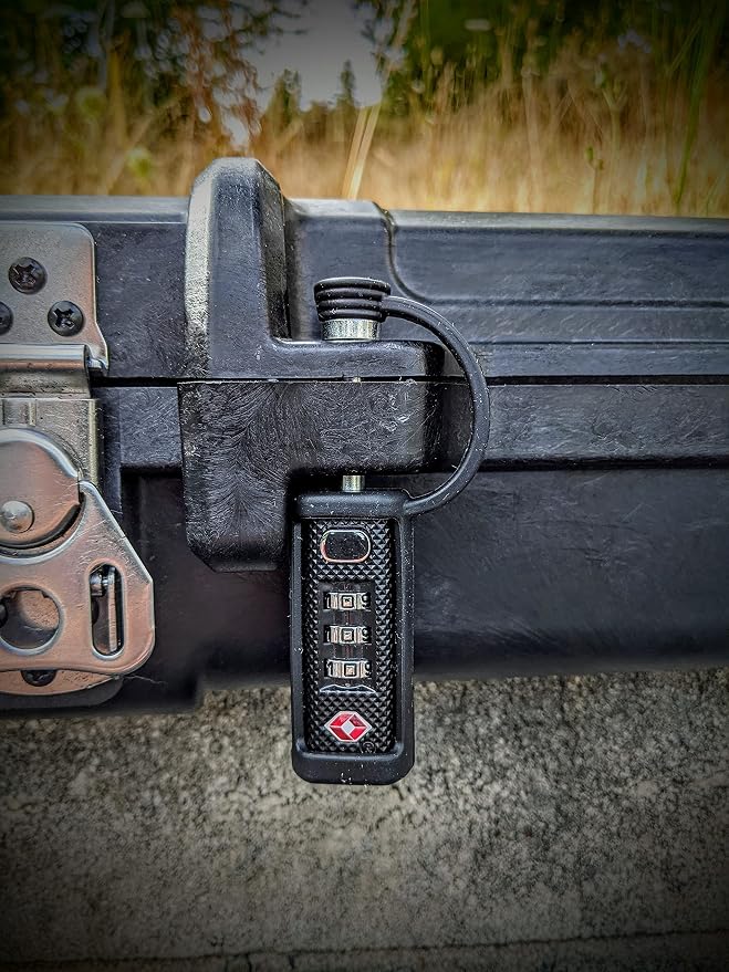 Cut-Resistant Gun Lock, TSA Approved Tamper-Proof Child-Safe Padlock, Black - Image 9