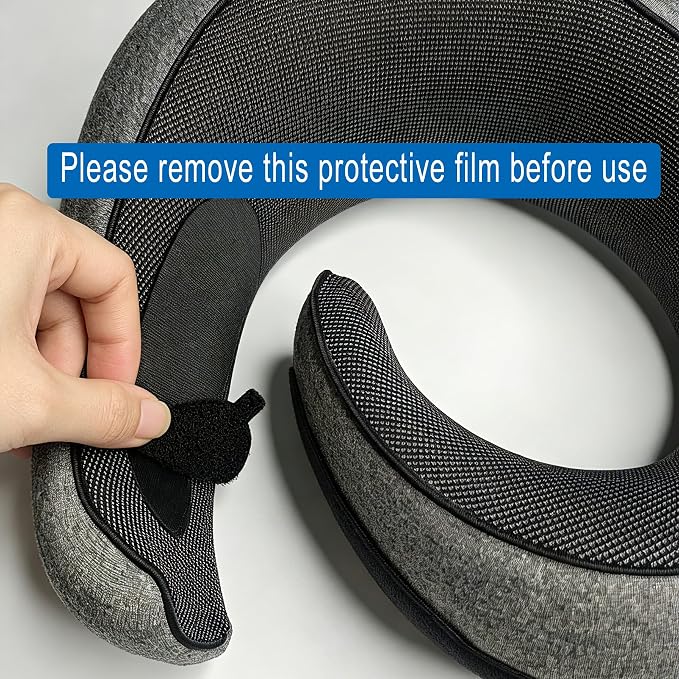Travel Pillow, Neck Pillow for Airplane, Ergonomic Memory Foam Travel Neck Pillow for Airplanes, Comfortable Flight Pillow for Long Flights & Sleeping - Image 3