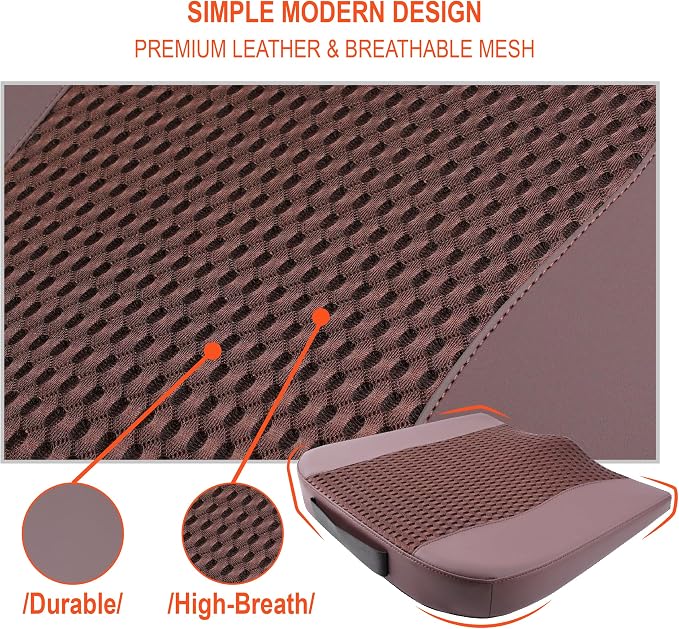 Lofty Aim Car Seat Cushion, Memory Foam Car Seat Cushions for Long Driving | Comfy Car Seat Pillow for Pain Relief, Driver Seat Cushion Adds Height, Butt Cushion for Car, Office Chair, 4D Mesh Brown - Image 8