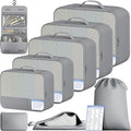 BAGAIL 9 Set Packing Cubes with Packing List Luggage Packing Organizers for Travel Accessories (Pewter Color) by BAGAIL