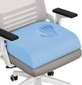 TranquilRelax Memory Foam Seat Cushion for Office Chair, 3-Inch, Light Blue | Medium-firm Support for Long Sitting, Washable Mesh Cover, Non-slip Base, Perfect for Car Seats & Short Drivers by Unknown